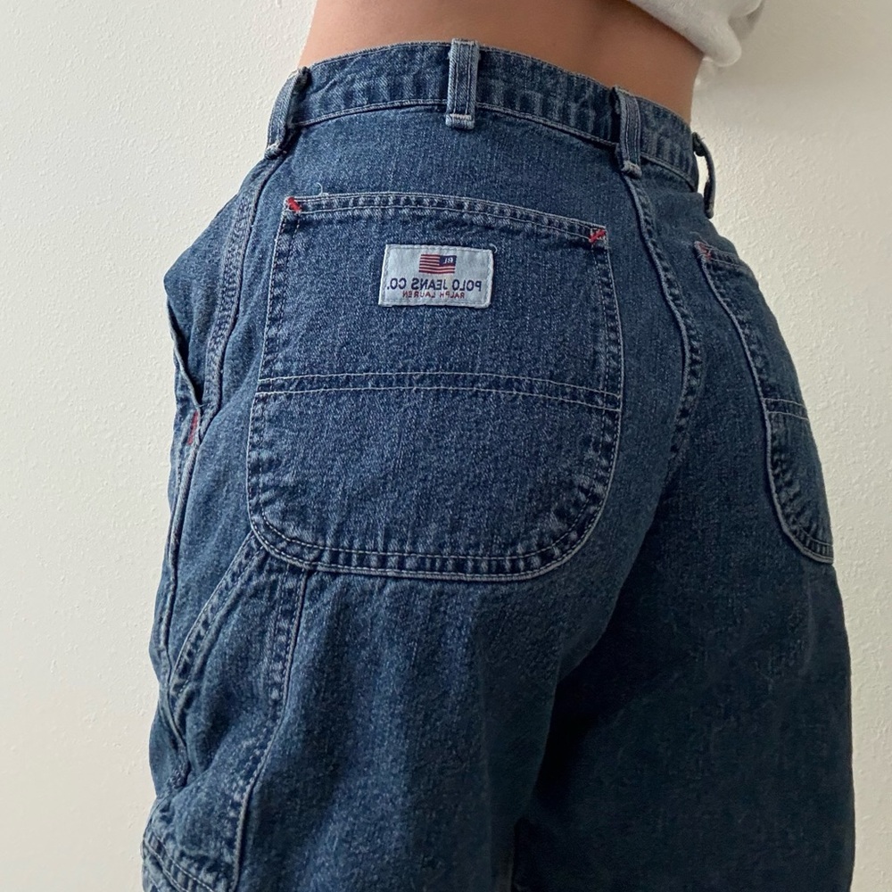 Vintage Polo Jeans Co Ralph Lauren Carpenter Shorts - Baggy Y2K Jorts